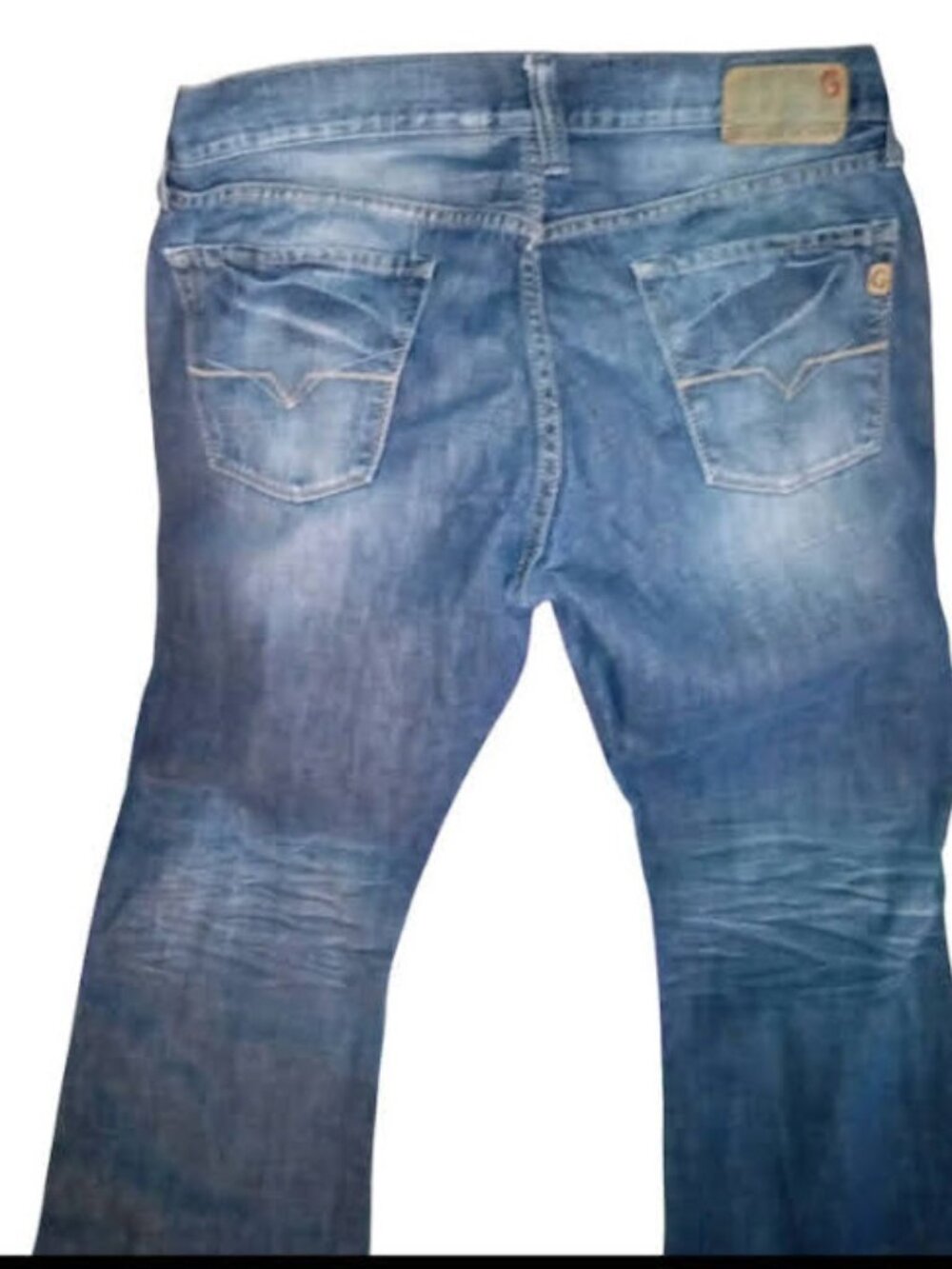 Guess Falcon Boot Cut Men’s Jeans 34x30 Blue Wash Y2K
